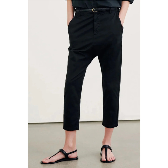 NEW! Nili Lotan XS PARIS Dress Pants $495 Drop Crotch Slouchy Trouser Black 00 - Picture 3 of 10